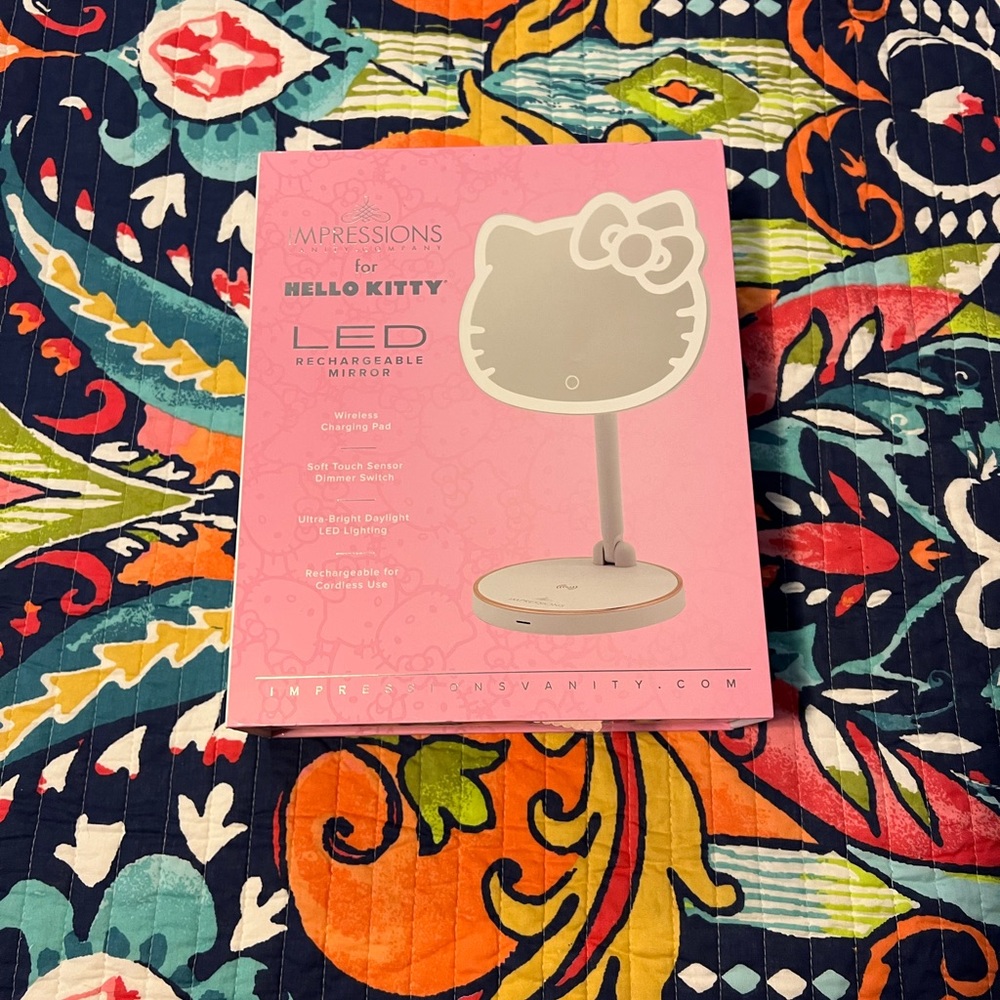 BNIB impressions Hello Kitty LED mirror